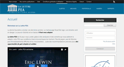 Desktop Screenshot of lalettrepea.com